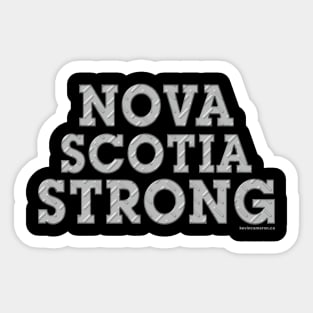 Nova Scotia Strong Metal Plate Sticker